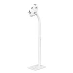 66957 - Soporte de Suelo Manhattan Antirrobo para Tablet/iPad 7 9" a 11" Altura 790 a 1190mm Color Blanco