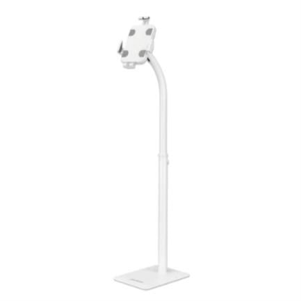 66957 - Soporte de Suelo Manhattan Antirrobo para Tablet/iPad 7 9" a 11" Altura 790 a 1190mm Color Blanco