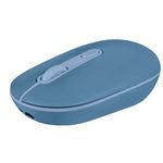 64868 - MOUSE RECARGABLE PERFECT CHOICE 2 4GHZ+BT CLIC SILENCIOSO COLORI - AZUL