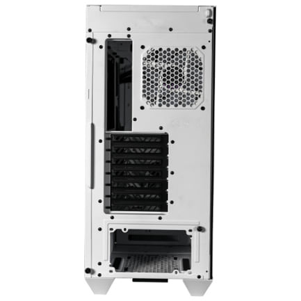 67823 - Gabinete Gamer Cooler Master MasterBox HAF 500 Media Torre ITX mATX ATX 4xFan RGB Cristal Templado Blanco