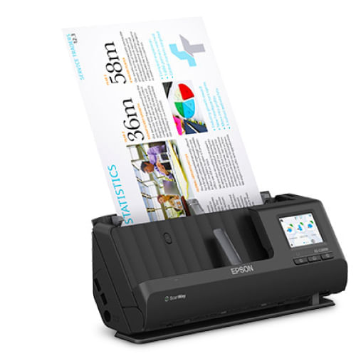 65318 - Escaner Inalambrico de Documentos Epson WorkForce ES-C380W con Pantalla Tactil
