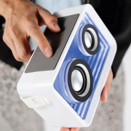 67920 - Bocina Portátil Loopstar Perfect Choice Bluetooth Recargable 15W Blanco