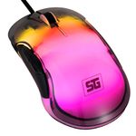 62472 - MOUSE VORAGO START THE GAME MO-505 ALAMBRICO RGB NEON HASTA 7 200 DPIS USB TRASPARENTE