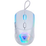 68103 - MOUSE GAME FACTOR MOG530 CARCASAS INTERCAMBIABLES PIXART 3327 12 000 DPI RGB USB BLANCO