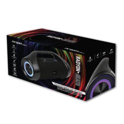 65693 - Bocina Inalámbrica Argomtech Radion + Beats Wireless Bluetooth IPX5 TWS Negro
