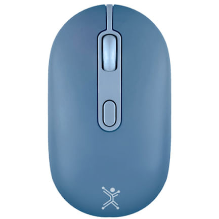 64867 - MOUSE RECARGABLE PERFECT CHOICE 2 4GHZ+BT CLIC SILENCIOSO COLORI - AZUL