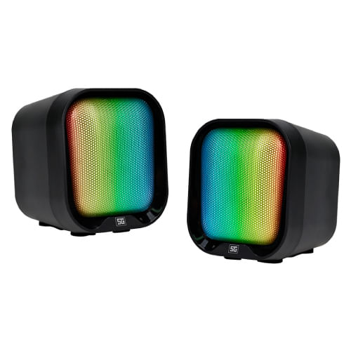 68891 - BOCINAS VORAGO START THE GAME SPK-109 RGB / USB PARA COMPUTADORA / 2 2WATTS