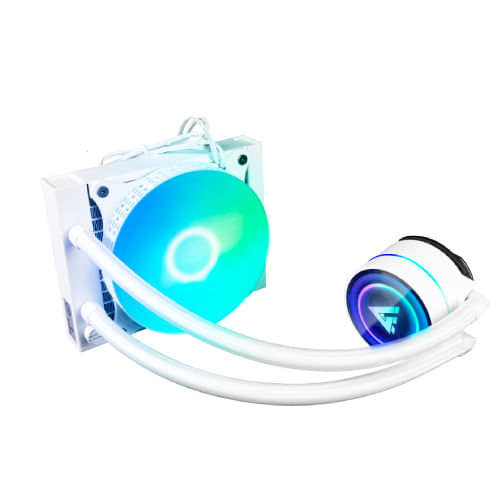 69819 - ENFRIAMIENTO LIQUIDO VORAGO GAME FACTOR LQG501  120MM  RGB  150W 1 FAN 120mm BLANCO