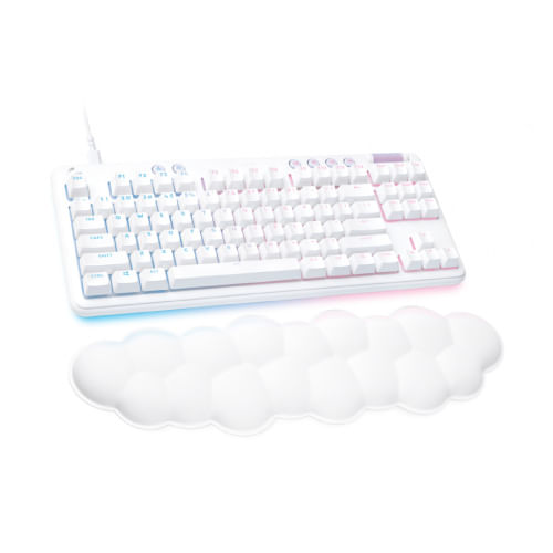 70011 - Teclado Logitech G713 Gaming  GX Linear Alambrico Color Blanco