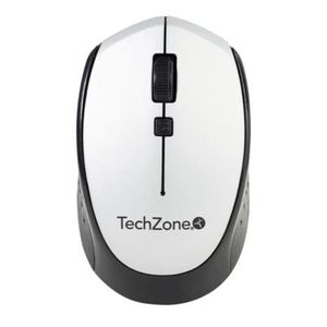 Mouse Óptico Techzone Inalámbrico 800 A 1600 Dpi Ajustable 4 Botones Ambidiestro Win/Mac Color Plata Tecmosab013