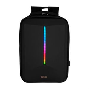 Mochila Vorago Bp-500 15.6"  Start The Game Iluminación Rgb App Configurable Usb Color Negro Vocmocab015
