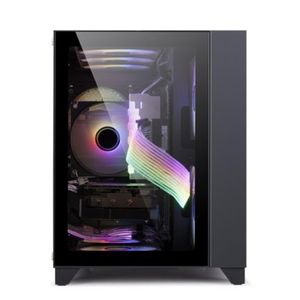 Gabinete Game Factor Csg570 Matx Fishtank Doble Cristal Templado Usb 2.0/3.0 120Mm Color Negro Vocgabab028