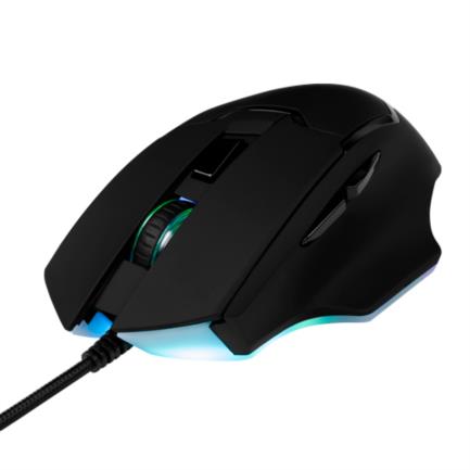64492 - Mouse Vorago Start The Game MO-504 Iluminación RGB Software Configurable Hasta 6400dpi USB Negro