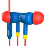 66198 - Audifonos XTech Cableados 3 5mm Capitan Marvel XTE-M100CM - Factor de forma  Intraaural - Color  Rojo y azul