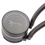 66150 - Enfriamiento Liquido Xzeal 120mm Redondo XZ-409 CPU 1Fanx120mm ARGB 3 pines+PWM 4 pines+Seguro INTEL/AMD Negro