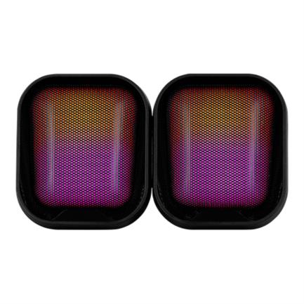 66261 - BOCINAS VORAGO SPK-255 START THE GAME SPK-255 2 1 USB/3 5MM 3W*2 + 10W SUBWOOFER RGB