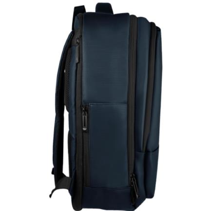 65058 - Mochila Perfect Choice para Laptop 15 6" Expandible Resistente al Agua Color Tundra Azul
