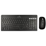 66228 - Kit Perfect Choice Teclado+Ratón 2 4Ghz+Bluetooth Recargable USB-C/USB-A Zebrary Negro