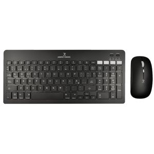 Kit Perfect Choice Teclado+Ratón 2.4Ghz+Bluetooth Recargable Usb-C/Usb-A Zebrary Negro Mcckitaf013