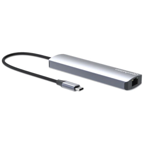 63107 - Estacion Docking Manhattan USB-C con lector de tarjetas