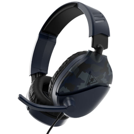 62742 - Audífonos Turtle Beach EarForce Recon 70 Diadema Alámbrico 3 5mm Cable 1 2m PlayStation Azul Camuflaje