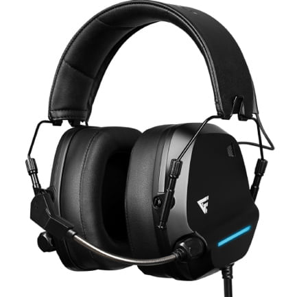 66783 - DIADEMA GAME FACTOR HSG550 CONEXION POR USB / MICROFONO AJUSTABLE / SURROUND 7 1 /  NEGRO
