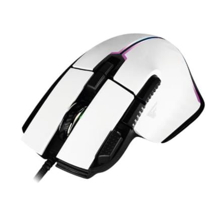 67083 - Mouse Game Factor MOG602 Click Láser Pixart 3370 19000 dpi 8 Botones Iluminación RGB Color Blanco