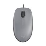 67585 - Mouse Logitech Alambrico M110 Silent Gray