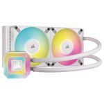 67057 - Enfriamiento Líquido Corsair para CPU iCUE H100i Elite Capellix XT 240mm RGB Compatible S 1200 1700 AM4 AM5 Color Blanco