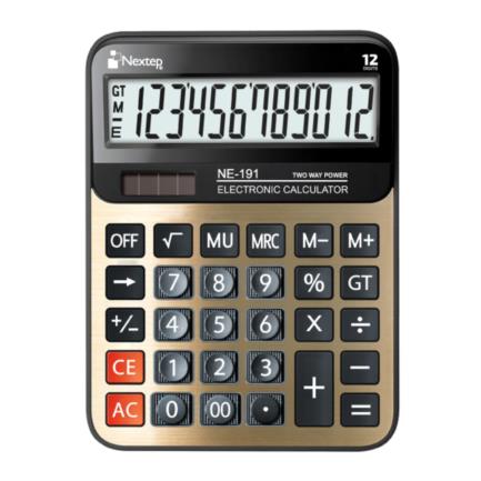 63333 - Calculadora Nextep 12 Digitos Gran Escritorio Solar/Bateria