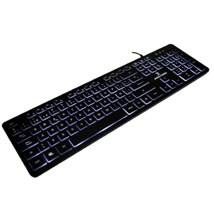 65358 - TECLADO PERFECT CHOICE CON ILUMINACION EN TECLAS PARA OFICINA - BACKLIGHT
