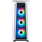 63390 - Gabinete Gamer Cooler Master MasterBox MB520 Mid Tower ATX mATX ITX Vidrio Templado 3xFan ARGB Color Blanco Sin Fuente