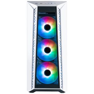 Gabinete Gamer Cooler Master Masterbox Mb520 Mid Tower Atx Matx Itx Vidrio Templado 3Xfan Argb Color Blanco Sin Fue Chcgabab031