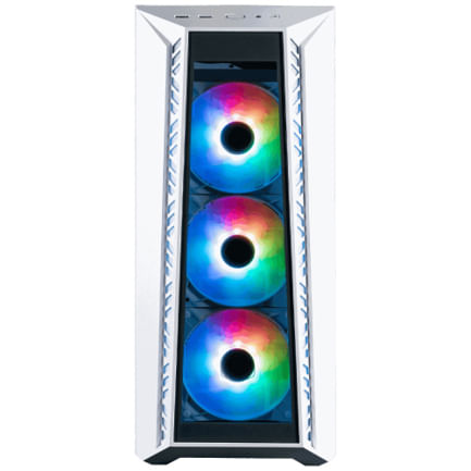 63390 - Gabinete Gamer Cooler Master MasterBox MB520 Mid Tower ATX mATX ITX Vidrio Templado 3xFan ARGB Color Blanco Sin Fuente