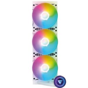 Enfriamiento Líquido Game Factor Lqg700 360Mm Rgb 3 Fan 120Mm Color Blanco Vocaccac029