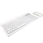 63459 - Kit Perfect Choice Teclado+Ratón 2 4Ghz+Bluetooth Recargable USB-C/USB-A Zebrary Blanco
