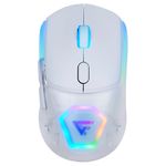 68300 - MOUSE GAME FACTOR MOW700 CARCASAS INTERCAMBIABLES 2 4G+BT PIXART 3395 26 000 DPI RGB BLANCO