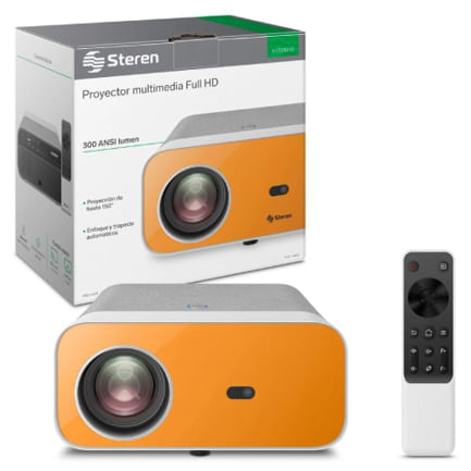 68669 - PROYECTOR MULTIMEDIA STEREN FULL HD 300 LM WIFI