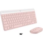 68683 - Teclado y Mouse Logitech MK470 Inalámbrico Nano Receptor USB Color Rosa