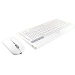 63460 - Kit Perfect Choice Teclado+Ratón 2 4Ghz+Bluetooth Recargable USB-C/USB-A Zebrary Blanco
