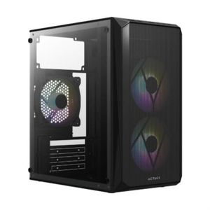 Gabinete Acteck Mini Torre Doom Gi630 Max Mb M-Atx Fuente Atx Plus 500W  Advanced Series Negro Akcgabab044