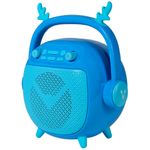 69862 - BOCINA VORAGO BSP-205 BLUETOOTH / MSD / USB / 3 5MM MICROFONO CON MODOS DE VOZ COLOR AZUL