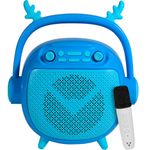 69861 - BOCINA VORAGO BSP-205 BLUETOOTH / MSD / USB / 3 5MM MICROFONO CON MODOS DE VOZ COLOR AZUL