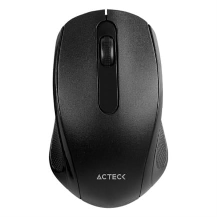 69926 - Mouse Estandar Acteck Optimize MI240 Inalambrico 2 4Ghz de 1600 DPI 2 Botones Essential Series Negro