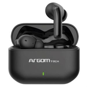 Audifonos Argomtech Inalámbricos Skeipods E85 Control Táctil Resistente Al Agua Carga Rápida Bluetooth 5.3 Color Ne Awtacca0042