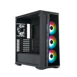 69669 - Gabinete Gamer Cooler Master MasterBox MB520 ARGB Media Torre ITX mATX ATX 3xFan ARGB Cristal Templado Negro