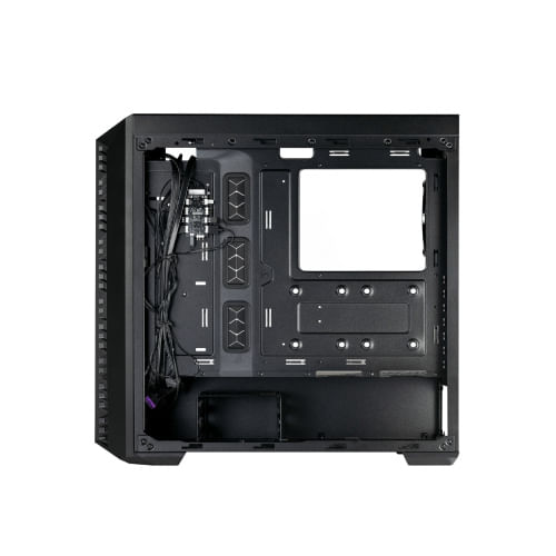 69671 - Gabinete Gamer Cooler Master MasterBox MB520 ARGB Media Torre ITX mATX ATX 3xFan ARGB Cristal Templado Negro