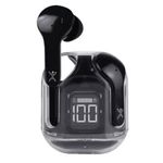 69769 - Audífonos Inalámbricos Perfect Choice TWS Estuche Transparente ClearBeat con Indicador de Carga Color Negro
