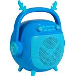 69863 - BOCINA VORAGO BSP-205 BLUETOOTH / MSD / USB / 3 5MM MICROFONO CON MODOS DE VOZ COLOR AZUL
