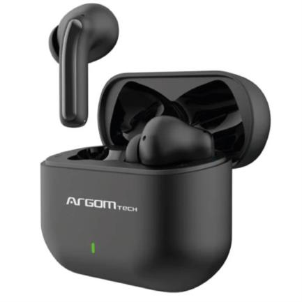 69986 - Audifonos Argomtech Inalámbricos Skeipods E85 Control Táctil Resistente al Agua Carga Rápida Bluetooth 5 3 Color Negro